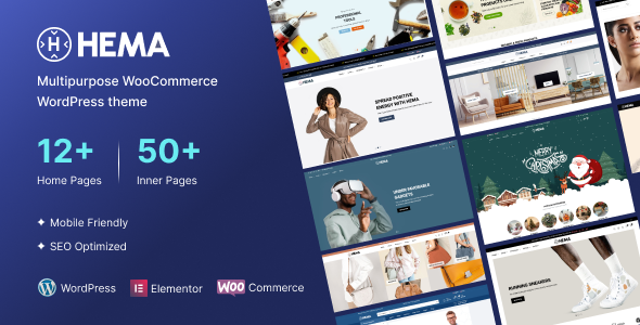 Hema – Fast Loading Multipurpose WordPress Theme for Business & WooCommerce